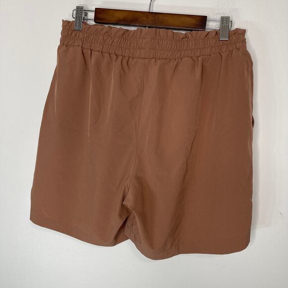 Mondetta shorts women's medium light weight deep mauve pink wide waist - Picture 4 of 12